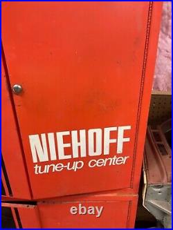 Vintage Nieoff Tune Up Cabinet Rare Top And Bottom With Key