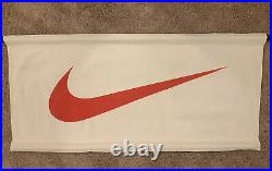 Vintage Nike Red SWOOSH Logo Canvas Store Display Banner Sign 4' X 2' NITF RARE