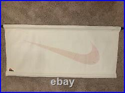 Vintage Nike Red SWOOSH Logo Canvas Store Display Banner Sign 4' X 2' NITF RARE