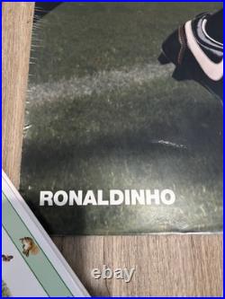 Vintage Nike Ronaldinho Store Display Poster 2005 Soccer Football Rare 50x27