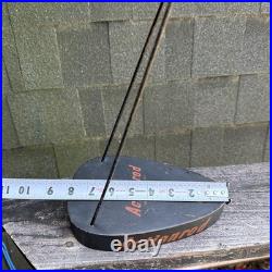 Vintage Orchard Industries Action Rod Fishing Pole Store Display Wood Wire RARE