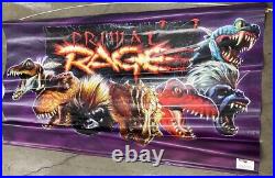 Vintage Orginal ATARI Primal Rage Store Display Promotional Banner 60x 40 RARE