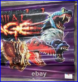 Vintage Orginal ATARI Primal Rage Store Display Promotional Banner 60x 40 RARE