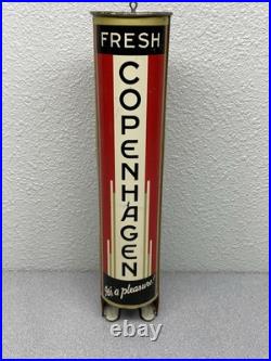 Vintage Original Copenhagen Snuff Tobacco Store Display Dispenser Sign Rare