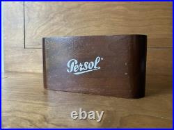 Vintage Persol store display wood sign rare art deco style eyeglasses sunglasses