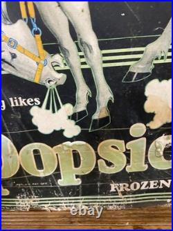 Vintage RARE RARE Popsicle Stand-Up Store Display Sign SODA COLA Country Store