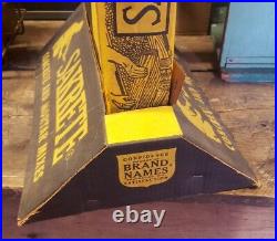 Vintage RARE Sakrete Concrete Bag Store Display Advertising Sign Original