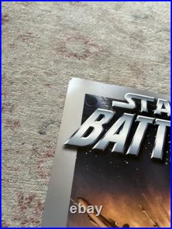 Vintage RARE Star Wars Battlefront Store Display Original Double Sided Display