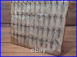 Vintage Rare 1951 Wood Luggage Key Display Sign Hardware Store Uncut Keys