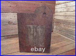 Vintage Rare 1951 Wood Luggage Key Display Sign Hardware Store Uncut Keys