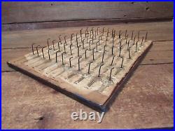 Vintage Rare 1951 Wood Luggage Key Display Sign Hardware Store Uncut Keys