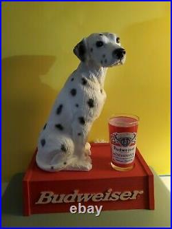 Vintage! Rare 1998 Budweiser 15.5 Tall Resin Dalmation. Store/Bar, Beer Display