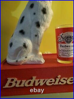 Vintage! Rare 1998 Budweiser 15.5 Tall Resin Dalmation. Store/Bar, Beer Display
