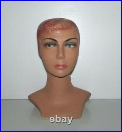 Vintage Rare Antique Mannequin Woman Head Store Display Height 121/2