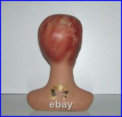 Vintage Rare Antique Mannequin Woman Head Store Display Height 121/2