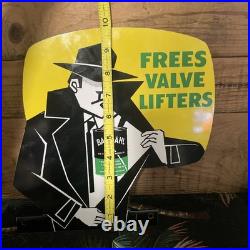 Vintage Rare Bardahl Oil Additive Can Store Display Metal Sign