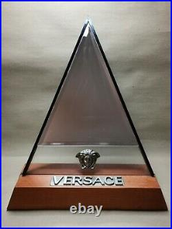 Vintage Rare Gianni Versace Store Display Triangle Mirror 80's