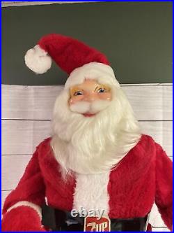 Vintage Rare Huge Harold Gale 7-Up Santa Claus Store Display 45 X 16 X 14