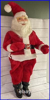 Vintage Rare Huge Harold Gale 7-Up Santa Claus Store Display 45 X 16 X 14