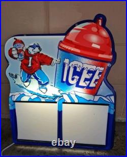 Vintage Rare ICEE Polar Bear Lighted Merchandiser Display Slush 120V