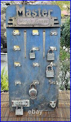 Vintage Rare Master Lock Hardware General Store Display Original