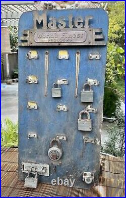 Vintage Rare Master Lock Hardware General Store Display Original