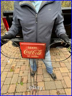 Vintage Rare Store Price Display Metal Coca Cola Soda Sign Pop Coke 30x46 #2