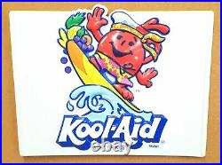 Vintage Rare Surfboard Kool -aid Guy Store Display Sign / 22 1/2 X 17 - Minty