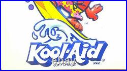 Vintage Rare Surfboard Kool -aid Guy Store Display Sign / 22 1/2 X 17 - Minty