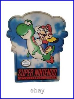 Vintage Rare large store display sign original Nintendo Super Mario Bros Yoshi