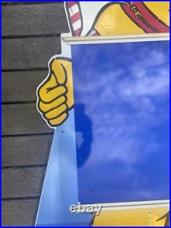 Vintage Ronald McDonald Life size Happy Meal In-Store Display Sign 5' Tall RARE