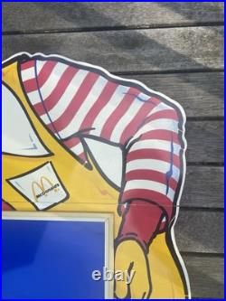 Vintage Ronald McDonald Life size Happy Meal In-Store Display Sign 5' Tall RARE