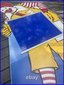 Vintage Ronald McDonald Life size Happy Meal In-Store Display Sign 5' Tall RARE