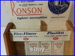 Vintage Ronson Lighter Supplies Store Display- Vintage Tobacciana- Ronsonol-rare