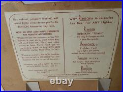 Vintage Ronson Lighter Supplies Store Display- Vintage Tobacciana- Ronsonol-rare