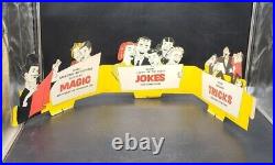 Vintage S. S. ADAMS Co NOVELTY STORE DISPLAY Magic Cardboard Sign 1957 RARE 41