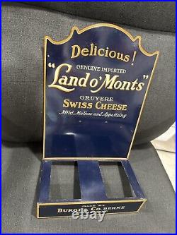 Vintage SWISS CHEESE Store Display Rare Land O Monts Berne Switzerland 12.5x8.5