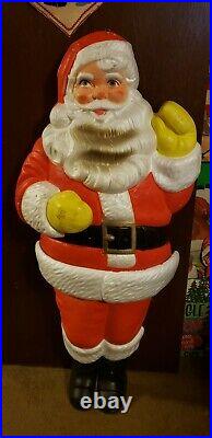 Vintage Santa Styrofoam Poloron Store Display 49 Rare Duplicate Instructions