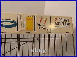 Vintage Scotch Colored Plastic Tape Tin Store Counter Display sign Rare Old