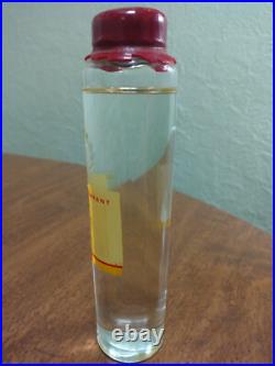 Vintage Shell Oil Glass Embossed Test Tube Fuel & Lubricant Store Display Rare