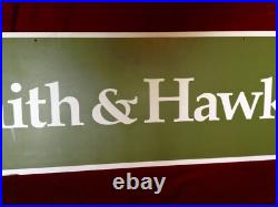 Vintage Smith & Hawken Store Display Sign LARGE & RARE Dual Sided Sign LOOK