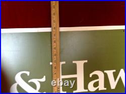 Vintage Smith & Hawken Store Display Sign LARGE & RARE Dual Sided Sign LOOK