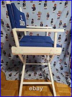 Vintage Starter Director's Chair Blue Promo Store Display Rare Collectible