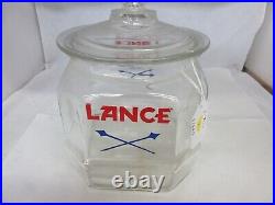 Vintage Store Advertising Lance Crackers Counter Bin Display Rare LID J-906