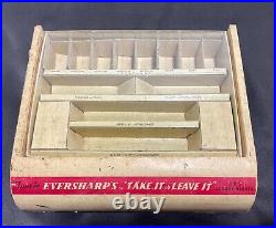 Vintage Store Display Countertop Display Case- Eversharp RARE