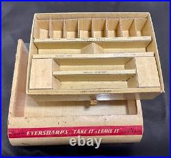 Vintage Store Display Countertop Display Case- Eversharp RARE