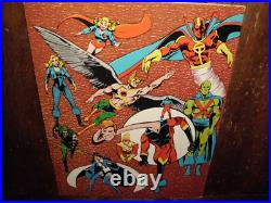 Vintage Super Hero Comic Store Display Wonder Woman Rare Aquaman Flash Mib 1981
