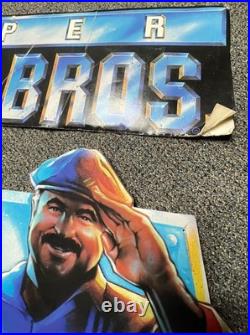 Vintage Super Mario Bros Movie Promo Store Display Nintendo LARGE Rare 54x47