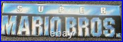 Vintage Super Mario Bros Movie Promo Store Display Nintendo LARGE Rare 54x47