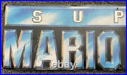 Vintage Super Mario Bros Movie Promo Store Display Nintendo LARGE Rare 54x47